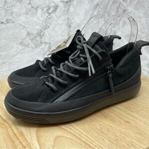 Women’s Ecco Soft 7 Tred Zip Goretex Waterproof Shoes Black Sz 6 New